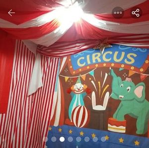 4 Background different sizes circus theme carnival